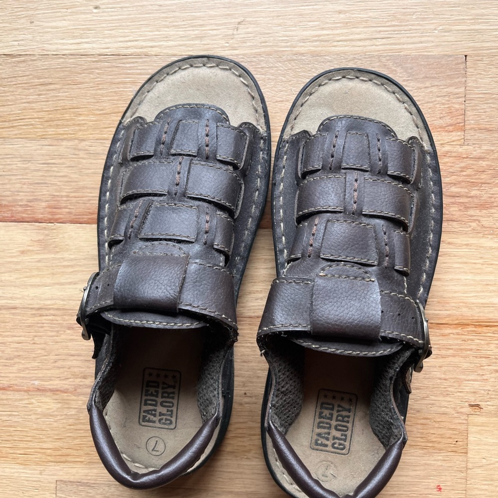 Faded Glory Dark Brown Women's Sandals Y2K